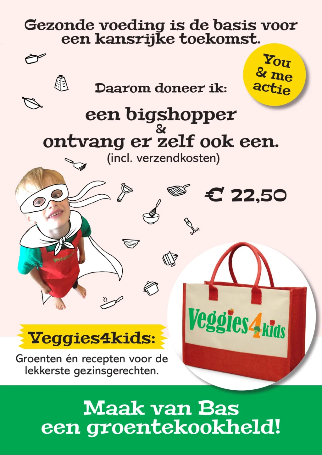 Doneer en ontvang een big shopper - you & me actie
