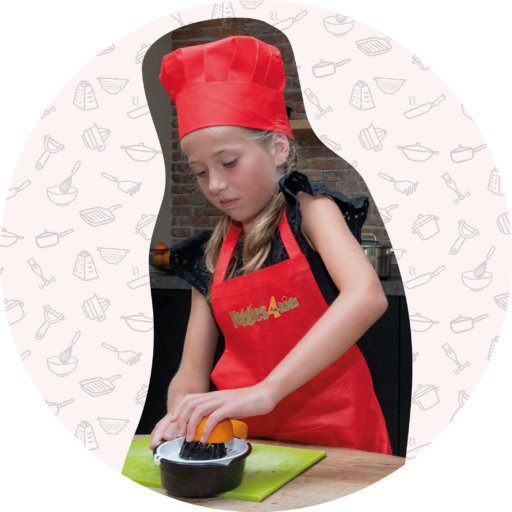 Doneer en ontvang een kookschortje en kookmuts - you & me actie